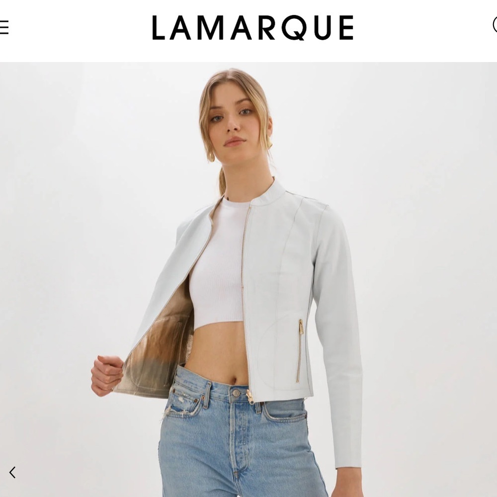 Lamarque CHAPIN Reversible Leather Bomber Jacket - Picture 2 of 9